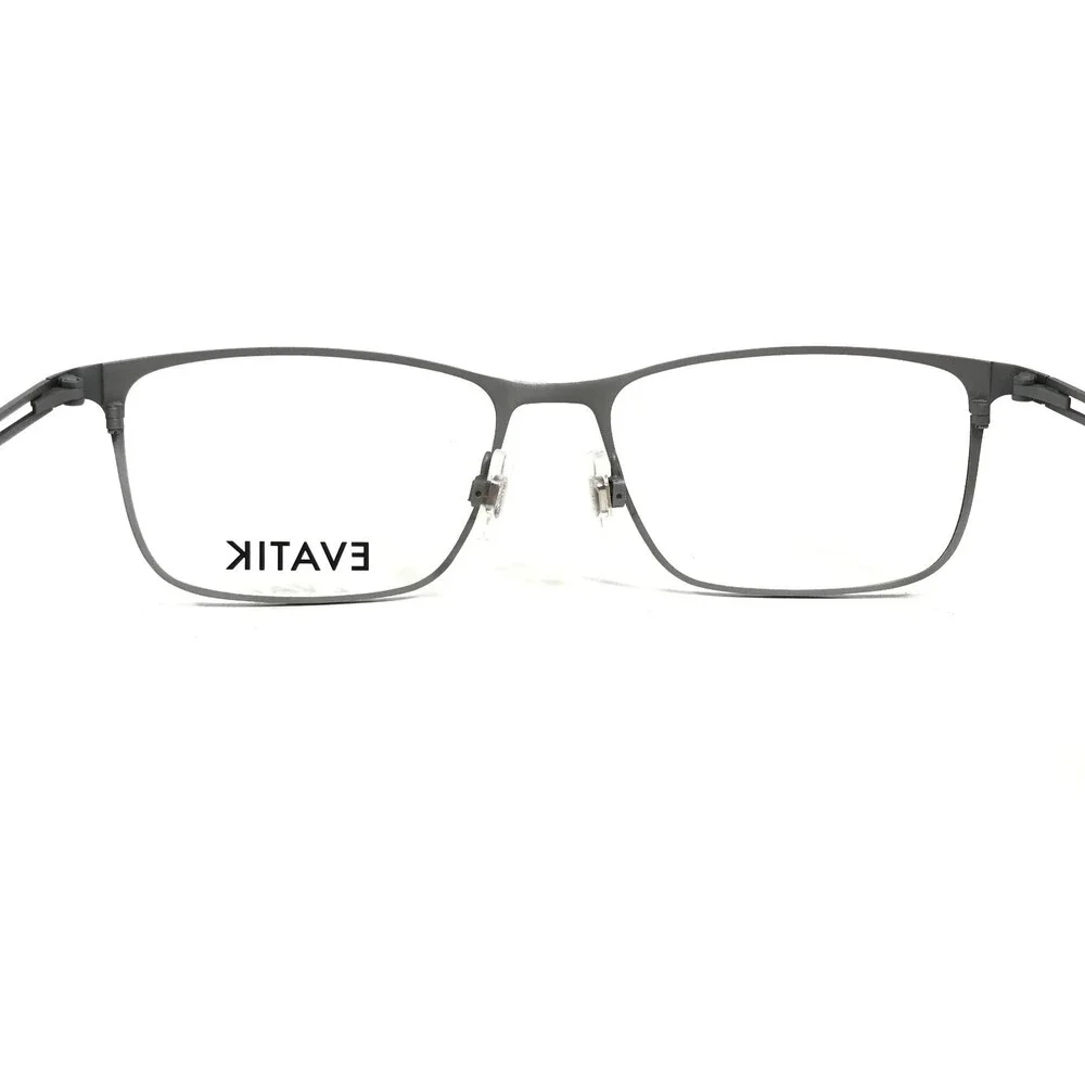 Evatik Eyeglasses Frames 9185 col.M103 Black Grey Rectangular Full Rim 56-17-145